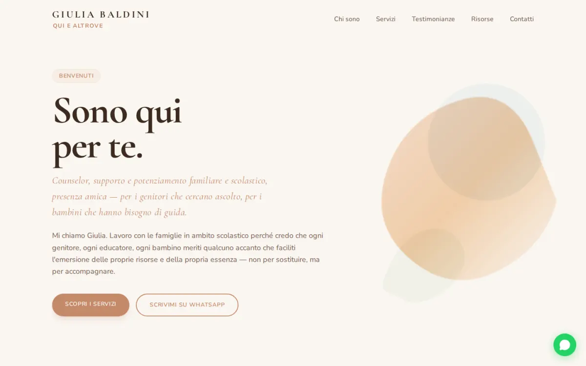 Anteprima del sito Giulia Baldini